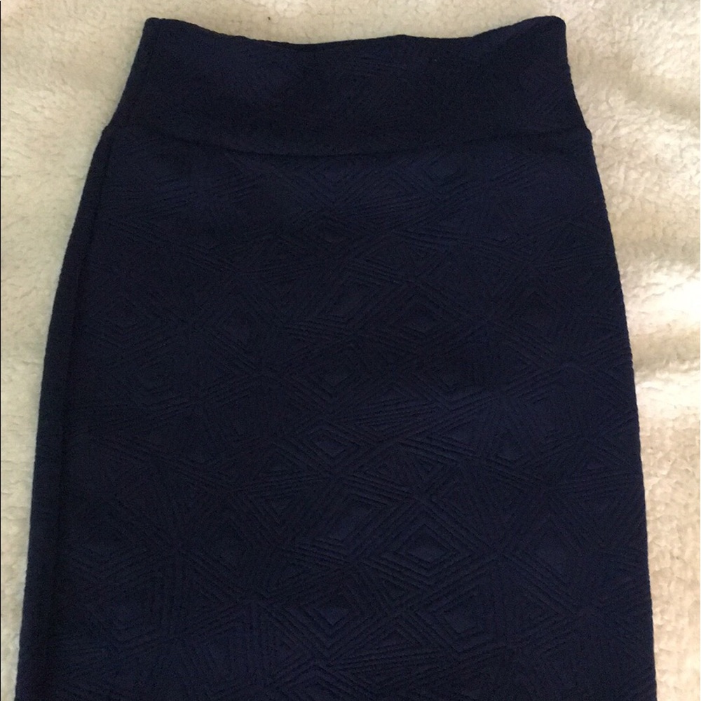 Blue lularoe skirt